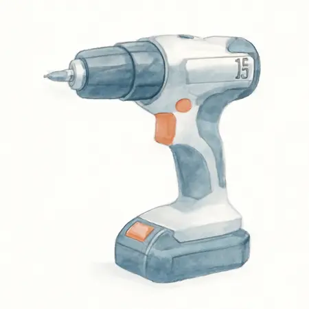 Water color illustrative image of a generic 20V Cordless 1/2 in. Drill/Driver Kit