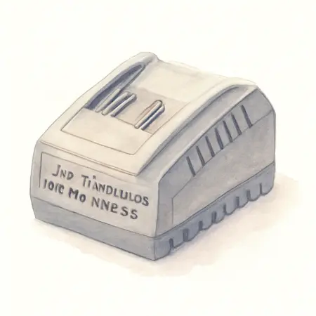 Water color illustrative image of a generic 20V Lithium-Ion Rapid Charger