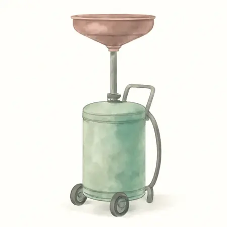 Water color illustrative image of a generic PITTSBURGH 20 gallon Portable Oil Lift Drain