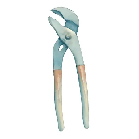 Water color illustrative image of a generic 20 in. High Performance Groove Joint Pliers