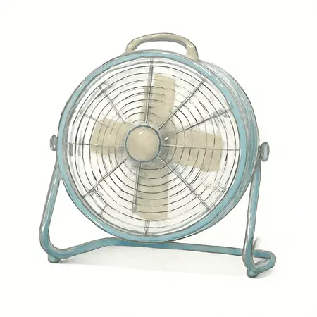Water color illustrative image of a generic 20 in. High Velocity Floor Fan