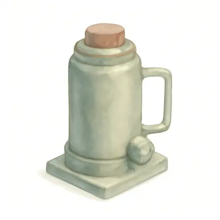 Water color illustrative image of a generic PITTSBURGH 20 ton Hydraulic Short Body Ram