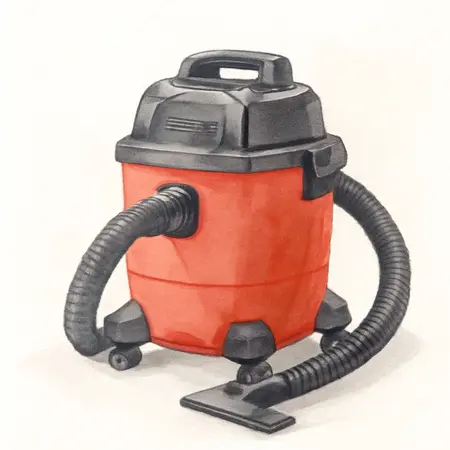 Water color illustrative image of a generic 20V Cordless 7 Gallon Wet/Dry Vacuum – Tool Only