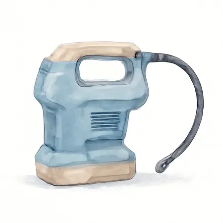 Water color illustrative image of a generic 20V Cordless 0-160 PSI Inflator - Tool Only