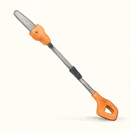 Water color illustrative image of a generic 20V Cordless Pole Saw - Tool Only