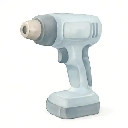 Water color illustrative image of a generic 20V Cordless Compact Heat Gun - Tool Only