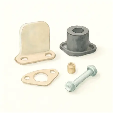 Water color illustrative image of a generic 212cc GHOST Kart Racing Engine Accessory Kit