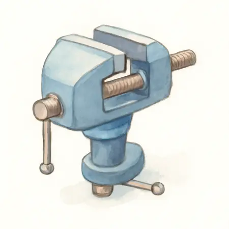 Water color illustrative image of a generic 2-1/2 in. Table Swivel Vise