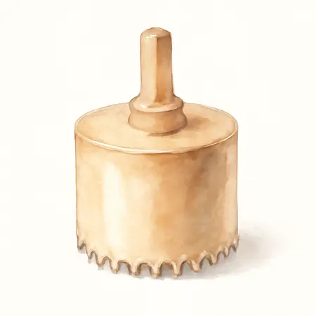 Water color illustrative image of a generic 2-1/8 in. Multi-Material Carbide Hole Saw