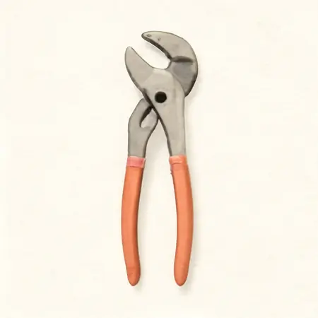 Water color illustrative image of a generic 21 in. S-Jaw Quick-Adjust Pliers Wrench