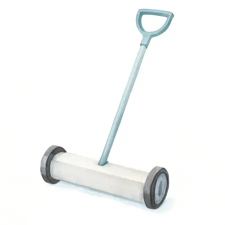 Water color illustrative image of a generic 22 In. Magnetic Floor Sweeper with Release