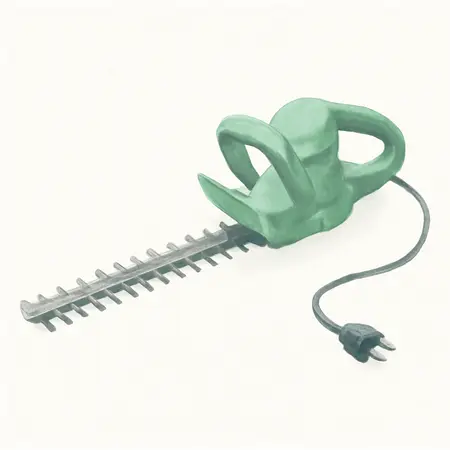 Water color illustrative image of a generic 22 in. Corded Electric Hedge Trimmer
