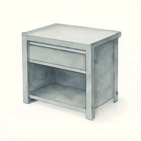 Water color illustrative image of a generic U.S. GENERAL 22 in. End Locker, Series 3, Slate Gray