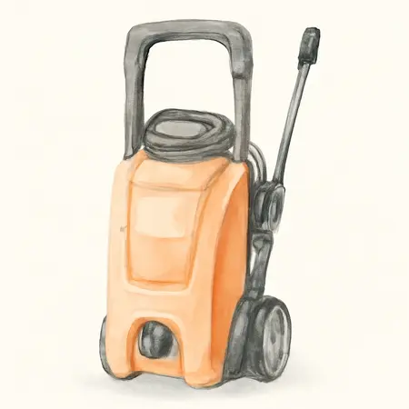Water color illustrative image of a generic 2300 PSI 1.2 GPM Brushless Max Performance Electric Pressure Washer