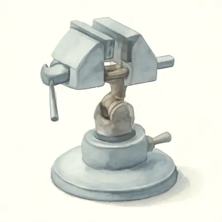 Water color illustrative image of a generic 2-3/4 in. Articulated Vacuum Vise