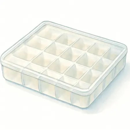 Water color illustrative image of a generic 24 Compartment Large Storage Container