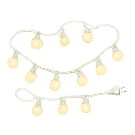 Water color illustrative image of a generic 24 ft., 12 Bulb Outdoor Incandescent String Lights, White