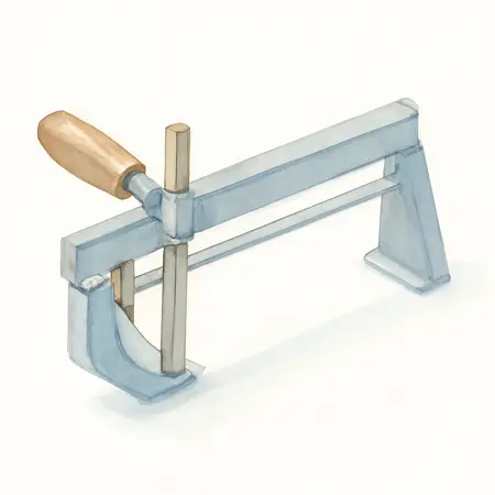 Water color illustrative image of a generic 24 In. Clamp Edge and Saw Guide