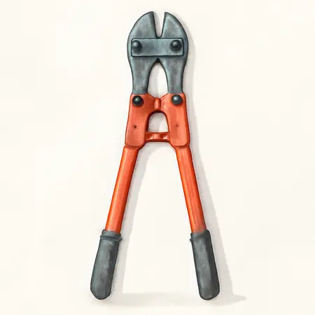 Water color illustrative image of a generic 24 in.  Compound Bolt Cutter