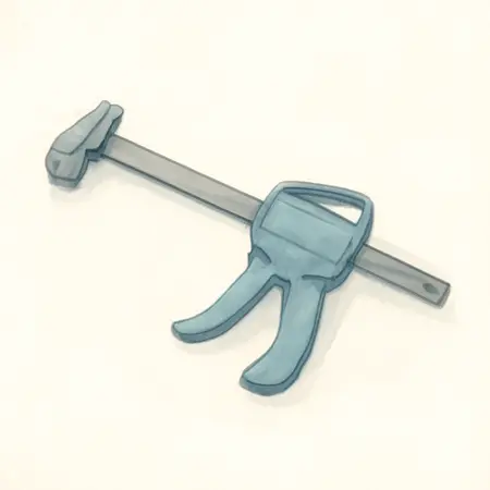 Water color illustrative image of a generic 24 in. Ratcheting Bar Clamp/Spreader