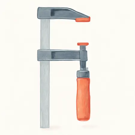 Water color illustrative image of a generic 24 in. Parallel Clamp