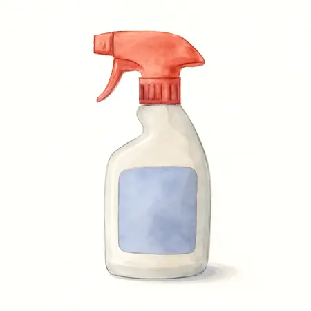 Water color illustrative image of a generic 24 oz. Hot Rims Wheel & Tire Cleaner