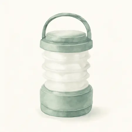 Water color illustrative image of a generic 250 Lumen Pop-Up Lantern