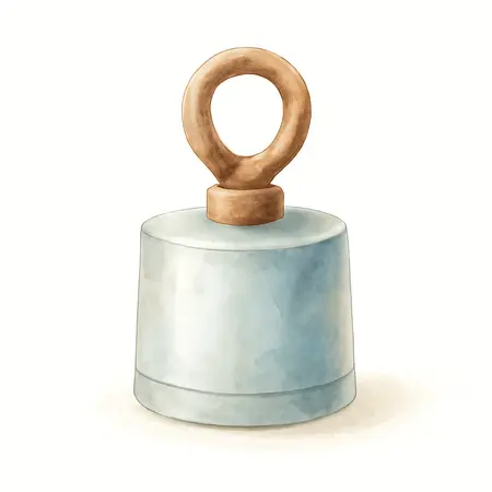 Water color illustrative image of a generic HFT 250 lb. Pull Retrieving Magnet