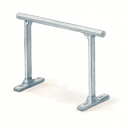 Water color illustrative image of a generic 250 lb. Capacity Truck Ladder Rack