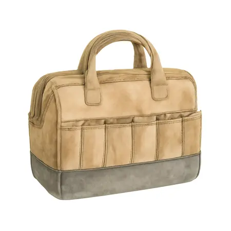 Water color illustrative image of a generic 25 Pocket Mechanic's Tool Bag
