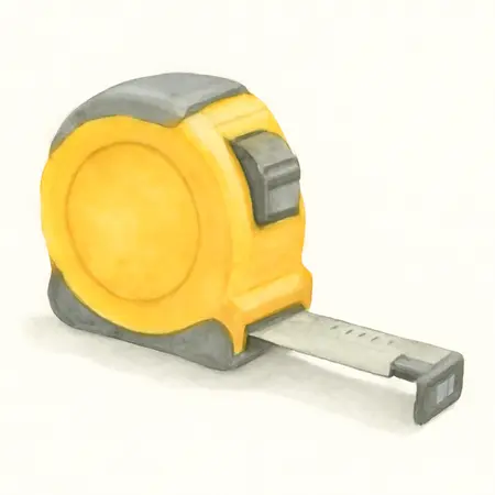 Water color illustrative image of a generic 25 ft.  Slide-Lock Tape Measure