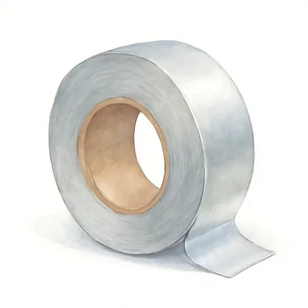 Water color illustrative image of a generic 2 In. x 50 Yds. Flame Retardant Aluminum Foil Tape