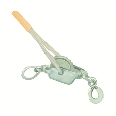 Water color illustrative image of a generic 2 Ton Cable Winch Puller