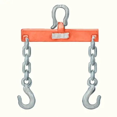 Water color illustrative image of a generic 2 Ton Capacity Load Leveler