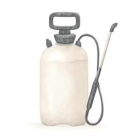 Water color illustrative image of a generic 2 Gallon Home and Garden Sprayer