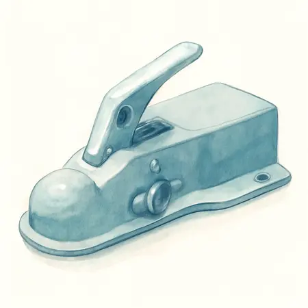 Water color illustrative image of a generic 2 in. A-Frame Trailer Coupler