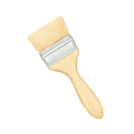 Water color illustrative image of a generic 2-1/2 in. Angle Paint Brush, GOOD Quality