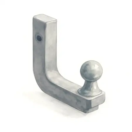 Water color illustrative image of a generic 2 in. Drop / 1 in. Rise Hitch Mount