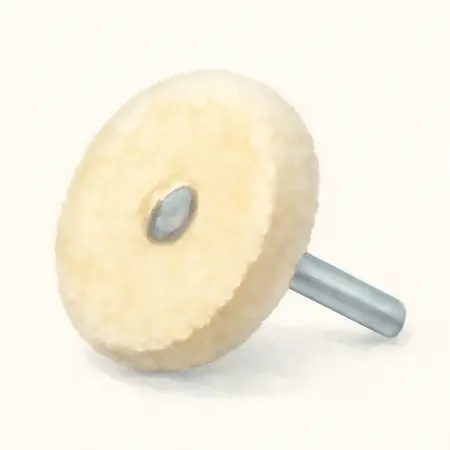 Water color illustrative image of a generic 2 in. Lamb's Wool Polishing Wheels, 6 Pc.