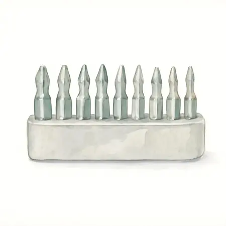 Water color illustrative image of a generic 2 in. PH2 Phillips Insert Bits, 10 Pc.