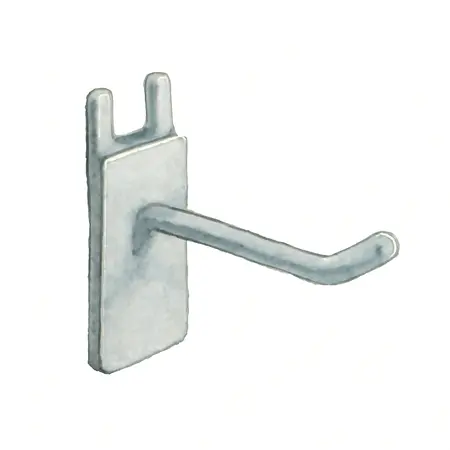 Water color illustrative image of a generic 2 in. Straight Pegboard Hooks, 5 Piece