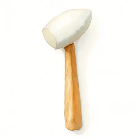 Water color illustrative image of a generic 2 in. Teardrop Mallet