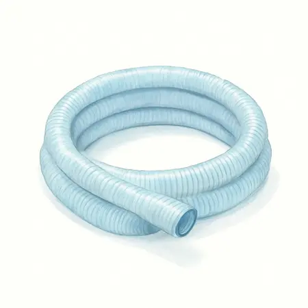 Water color illustrative image of a generic 2 in. x 20 ft. PVC Intake Hose