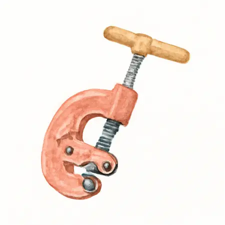 Water color illustrative image of a generic 2 in. Heavy Duty Adjustable Pipe Cutter