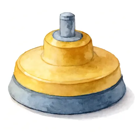 Water color illustrative image of a generic 2 in. Type TR/III Twist-Lock Backing Pad