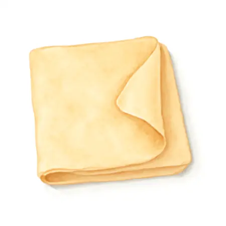 Water color illustrative image of a generic 3-1/2 Square ft. Genuine Leather Chamois