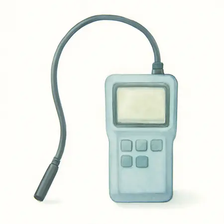 Water color illustrative image of a generic 3.5 In. Digital Inspection Camera with Micro SD Card Slot