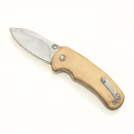 Water color illustrative image of a generic 3.6 in. Drop Point Pocket Knife