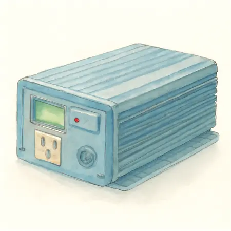 Water color illustrative image of a generic 3000 Watt Continuous/6000 Watt Peak Pure Sine Wave Power Inverter