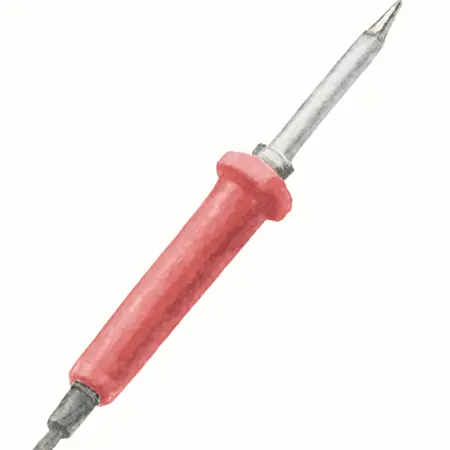 Water color illustrative image of a generic CHICAGO ELECTRIC 30 Watt Lightweight Soldering Iron